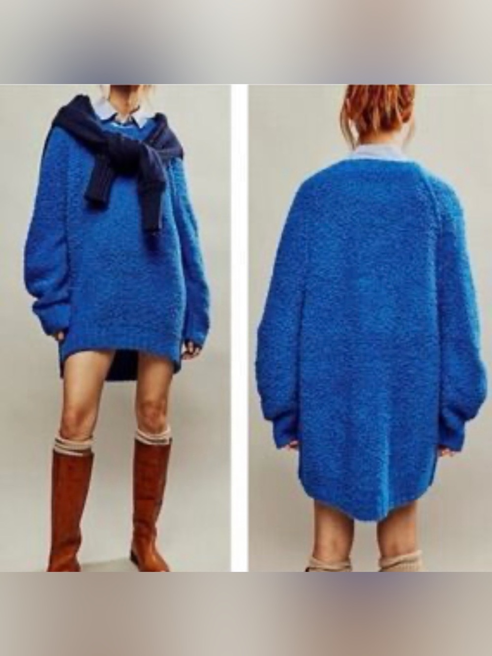 Free People Teddy Tunic Sweater Large
